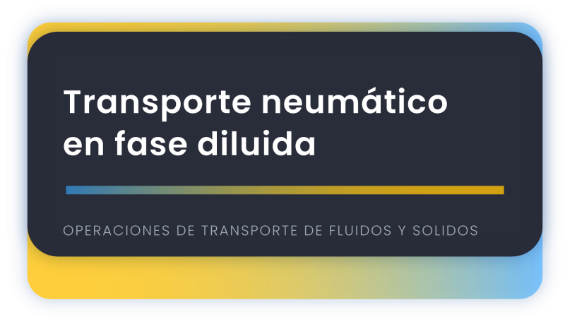 Transporte neumático en fase diluida