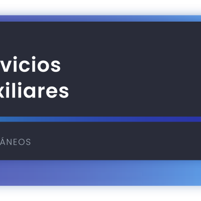 Servicios auxiliares: tratamientos requeridos y equipos asociados